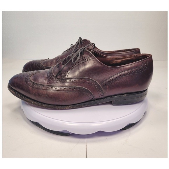 Allen Edmonds Other - Allen Edmonds McAllister Mens Burgundy Leather Wingtip Oxford Dress Shoes 10.5 B